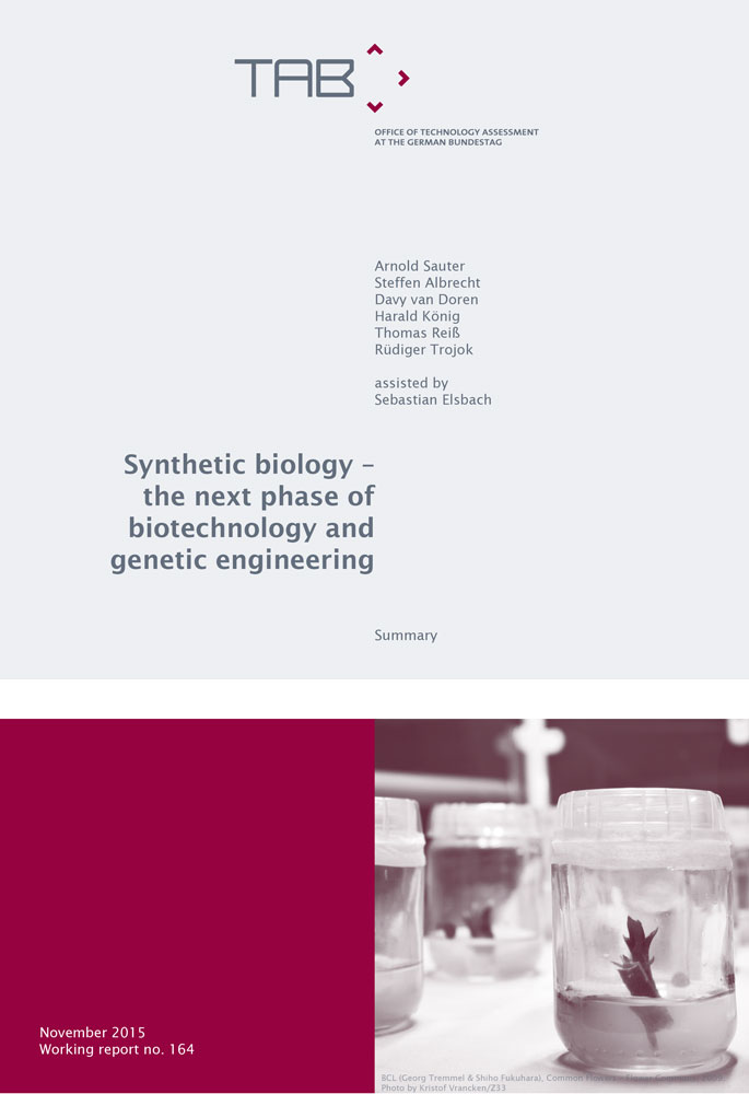 cover tab report synthetic biology