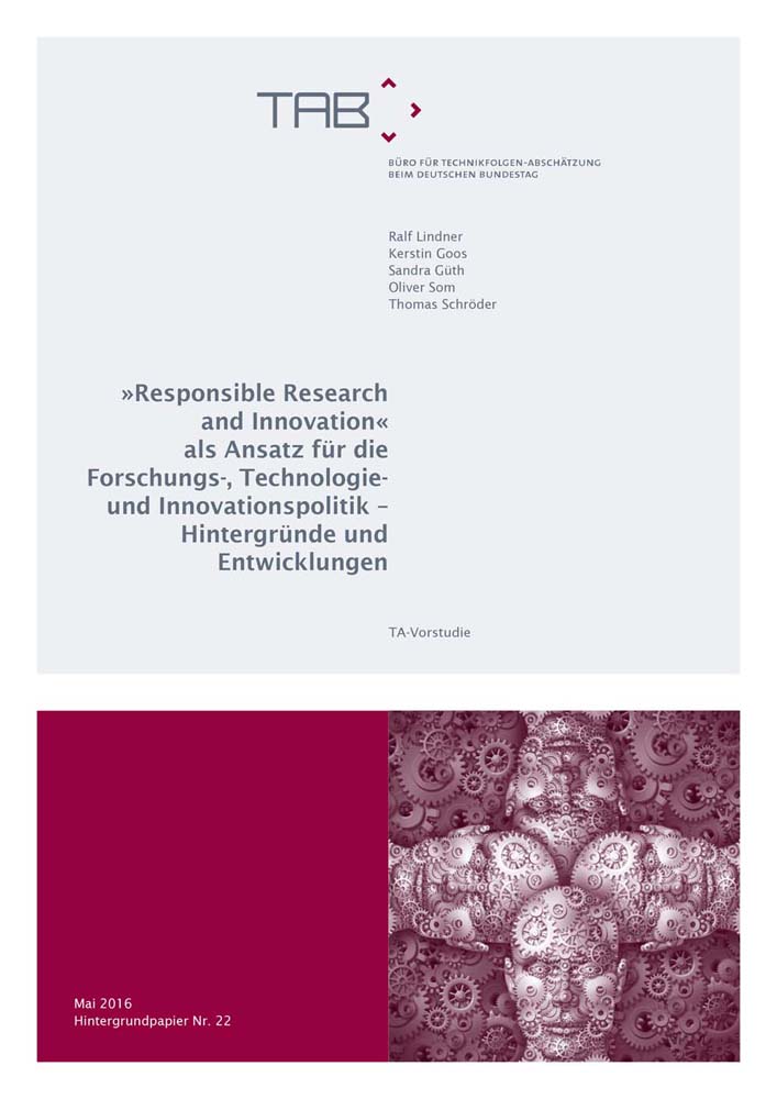 Cover HP 22: »Responsible Research and Innovation« als Ansatz für die Forschungs-, Technologie- und Innovationspolitik
