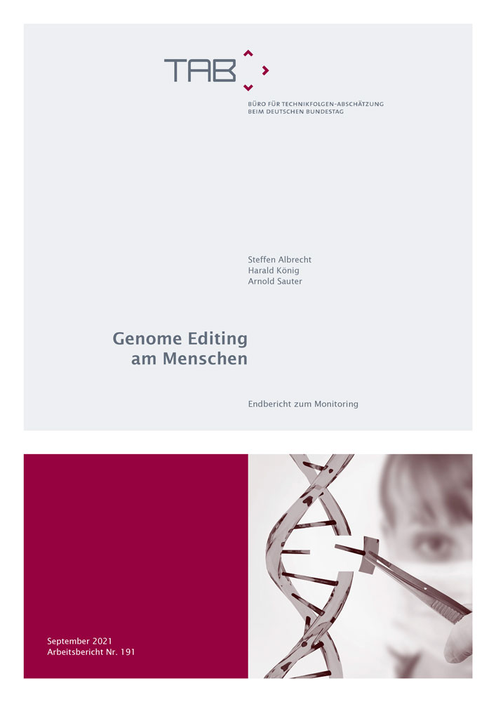 cover AB 191 Genome Editing am Menschen