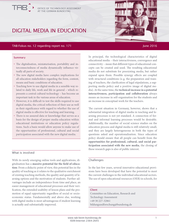 Fokus no. 12: Digital media in education