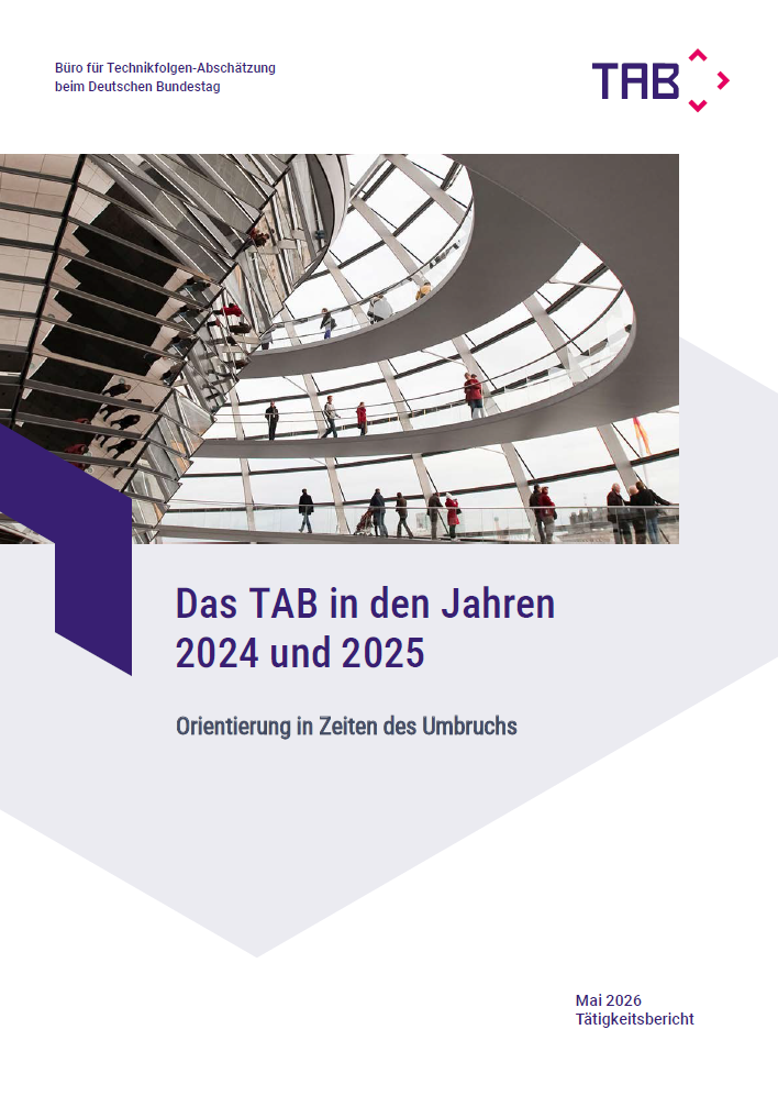 Cover des Tätigkeitsberichts 2024/2025