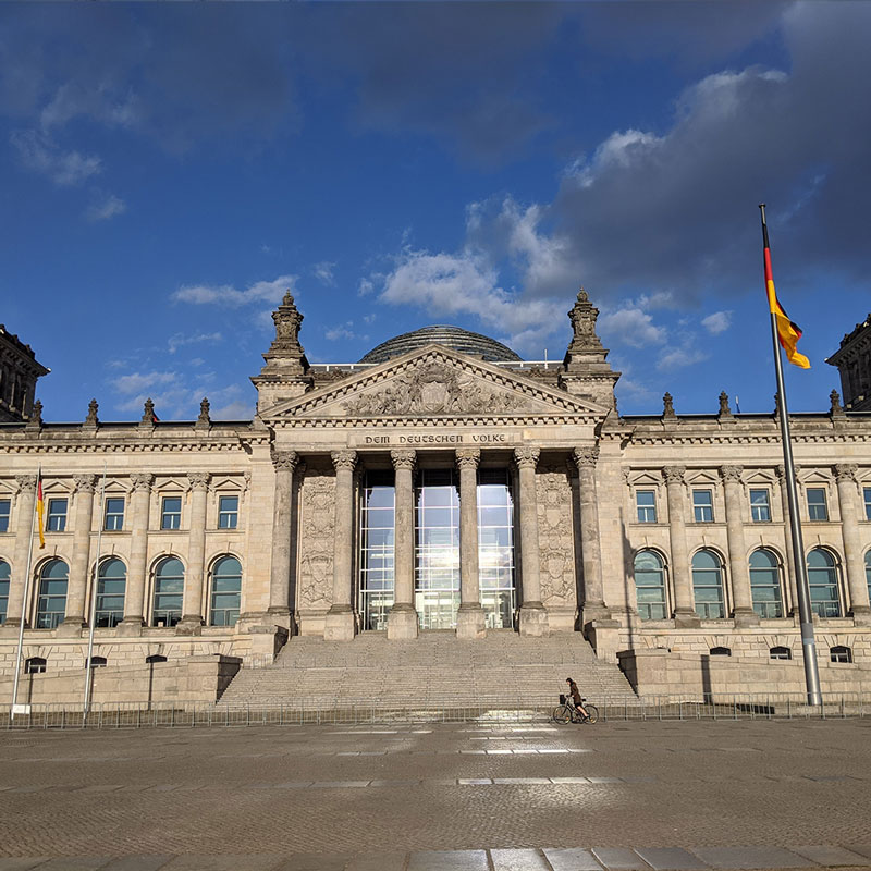 Reichstagsgebäude ohne Besucher