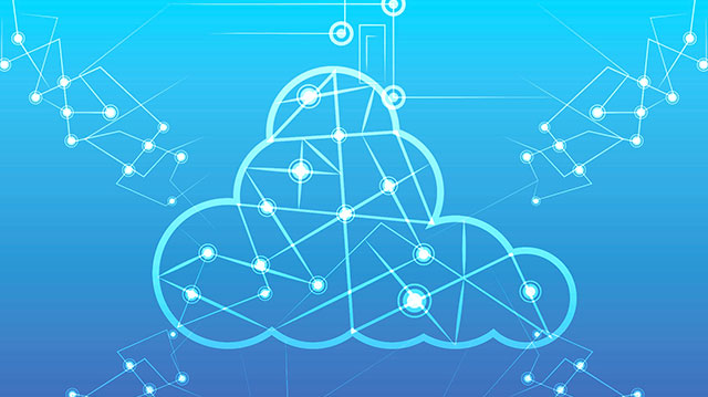 Stylised cloud and network graphics