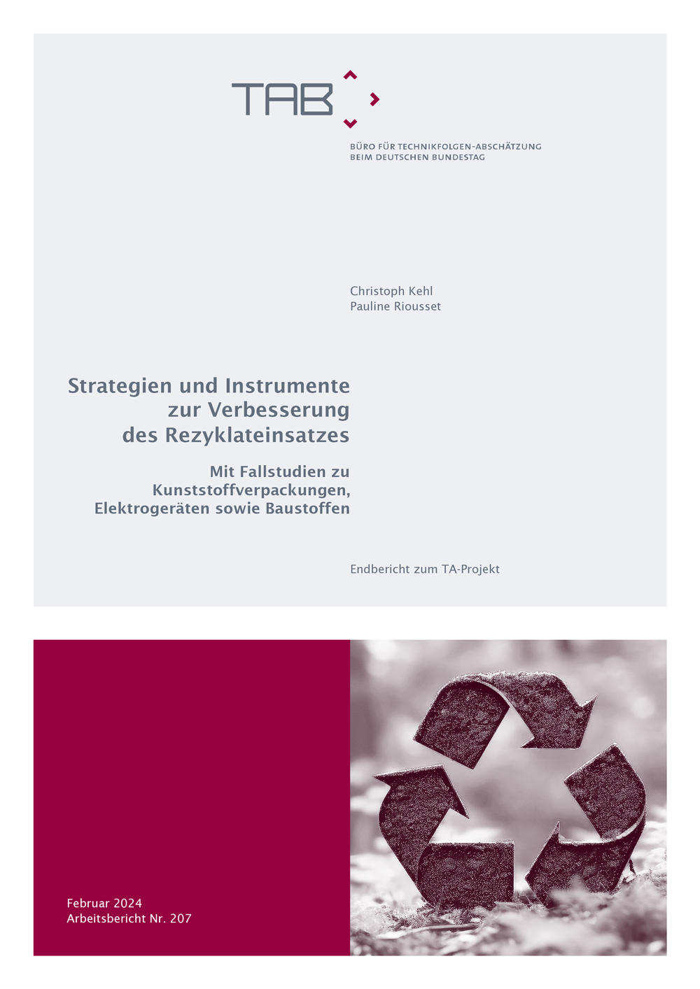 Cover: TAB-Arbeitsbericht 205: Chancen und Risiken der Digitalisierung kritischer kommunaler Infrastrukturen an den Beispielen der Wasser- und Abfallwirtschaft