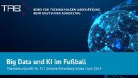 Coverausschnitt TKP Nr. 72. Big Datata und KI im Fußball