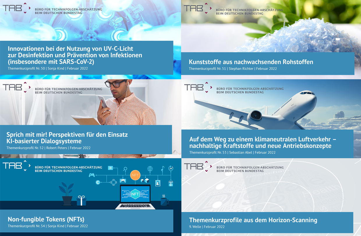 Cover Thmenkurzprofile 50-54 - uvc-licht,bioplastik ,spracherkennung, ki, nft, luftverkehr, horizon-scanning